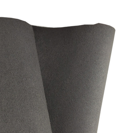 Fireproof Touch Screen Microfiber Conductive Suede Fabric for Sewing Black