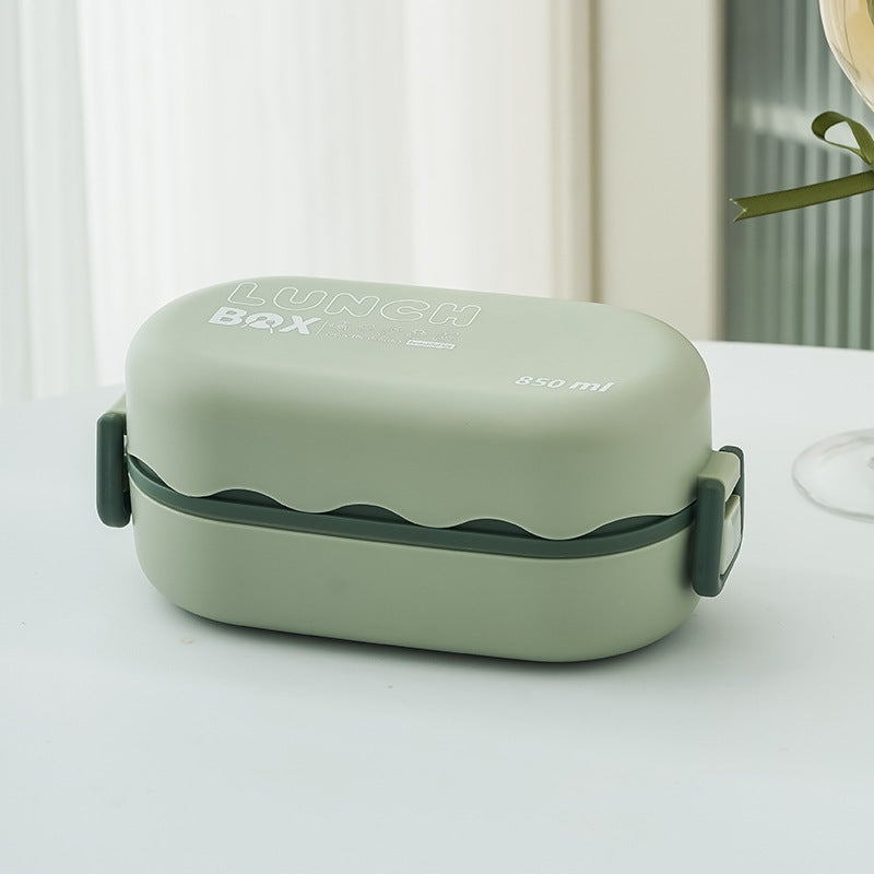 Minimalist Plastic Bento Box for Students and Office Use - 1-2L Capacity