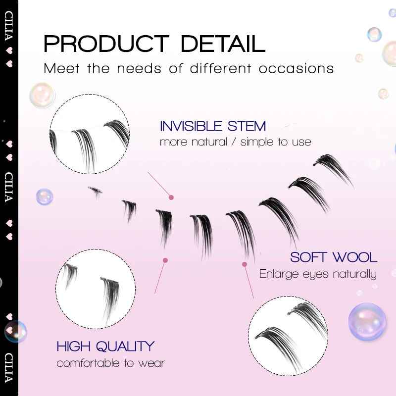 10 Pairs Stylish False Eyelashes - Manga Lowe Eye Makeup Lashes