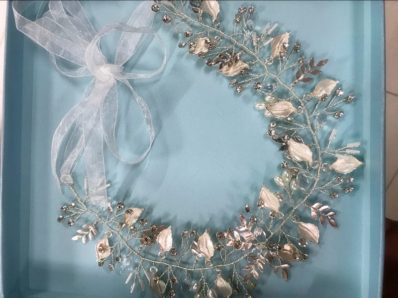 Wedding Headdress Hair Band - Glass Accessory