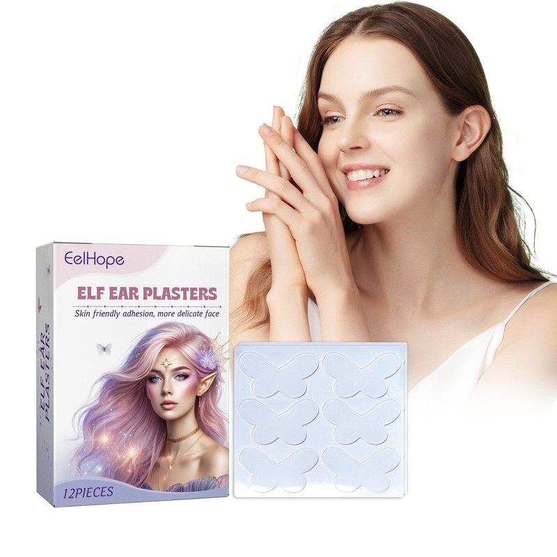 Butterfly Elf Ear Cosmetic Stickers, 12 Pieces