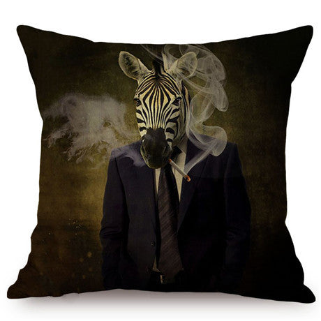 3D Animal Wolf Series Car Pillowcase Cushion Cover - Home Textiles