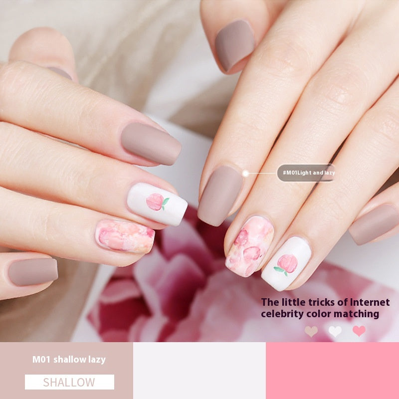 Durable Nail Polish - Waterproof, Quick-Drying, Frosted & Matte Styles