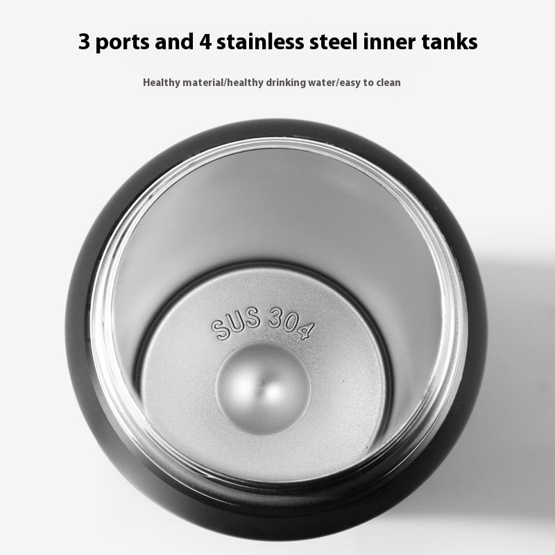Double-Layer Stainless Steel Insulated Travel Mug - 500ML-750ML Portable Cup
