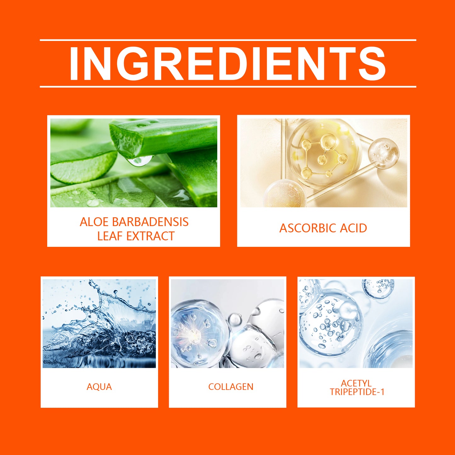 Firming Moisturizing Facial Cream with Aloe Vera & Peptide - 100g