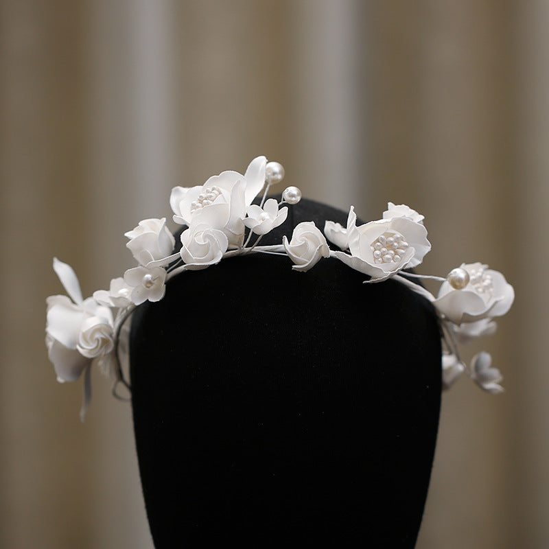 Minimalist Bridal Flower Headband