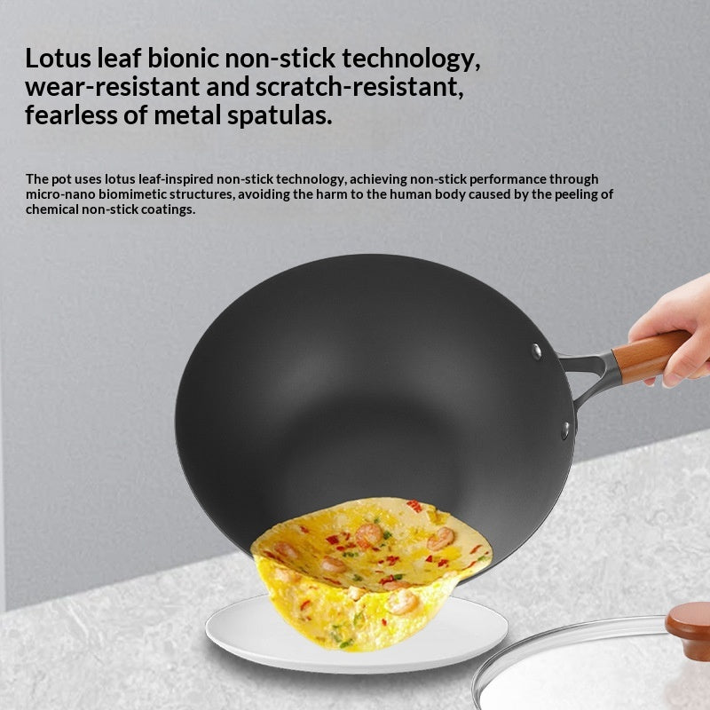 Titanium Alloy Nonstick Frying Pan Multi-Functional Cooking Pot 32cm 34cm