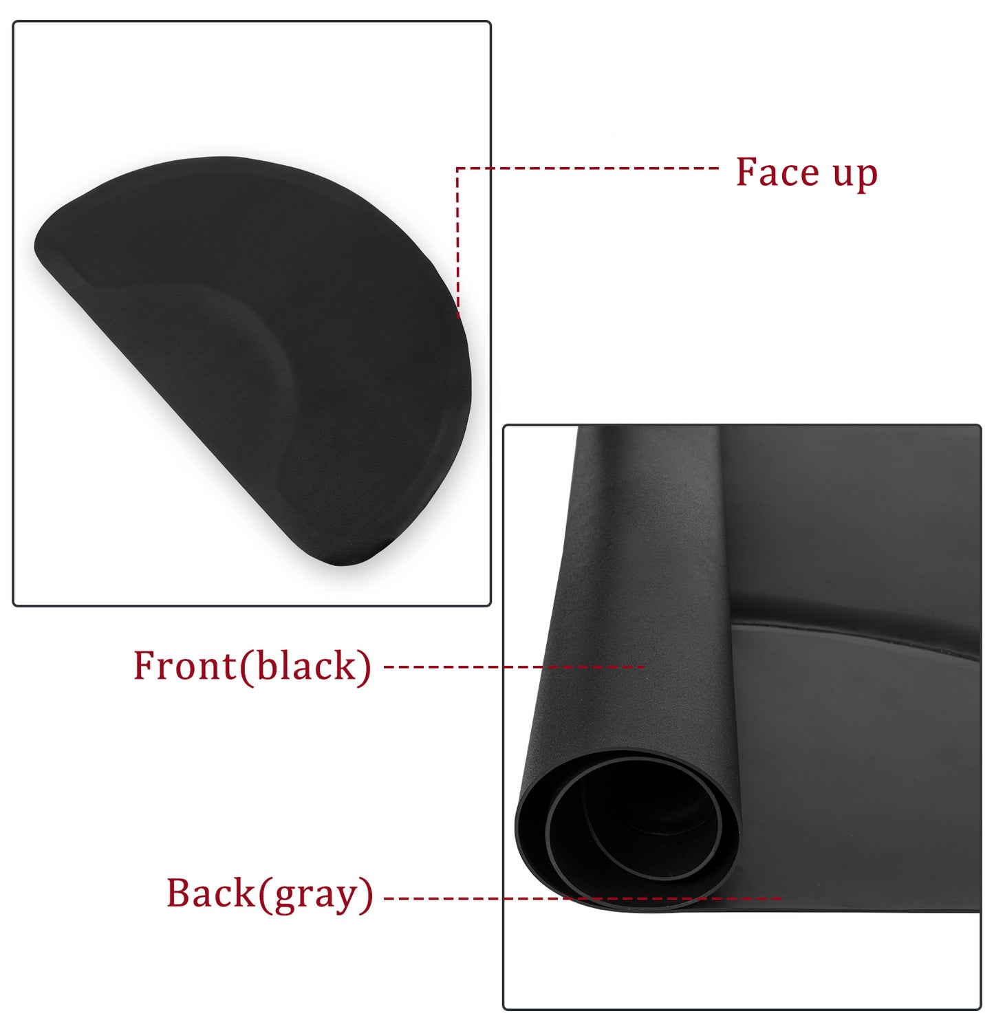 Anti-Fatigue Salon Mat 3ft x 4.5ft - Comfortable PVC Barber Floor Mat