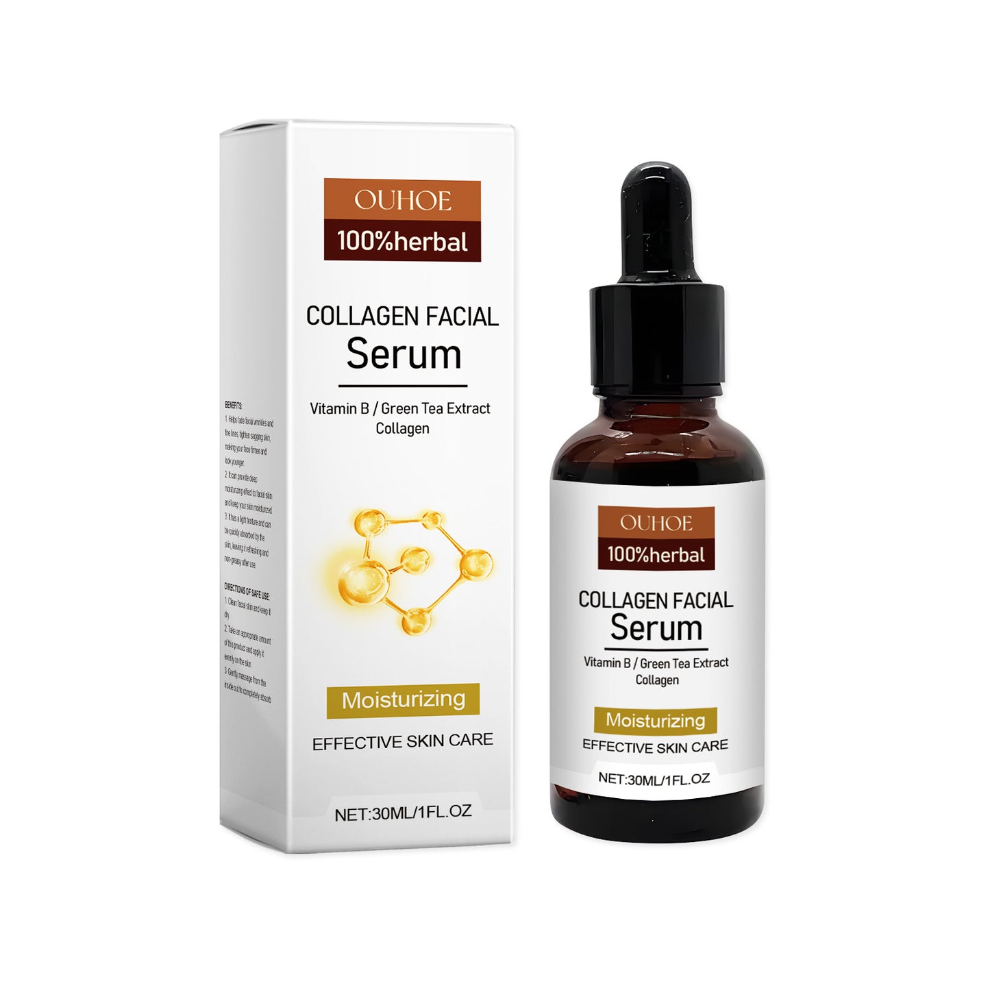 Collagen Brightening Serum - Anti-Aging Face Moisturizer for Firming Skin