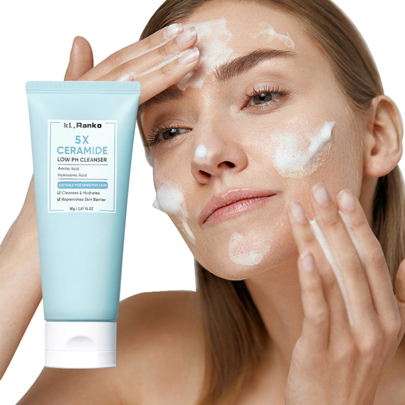 Ceramide Low pH Facial Cleanser - Gentle Skin Care for Sensitive Skin 80g