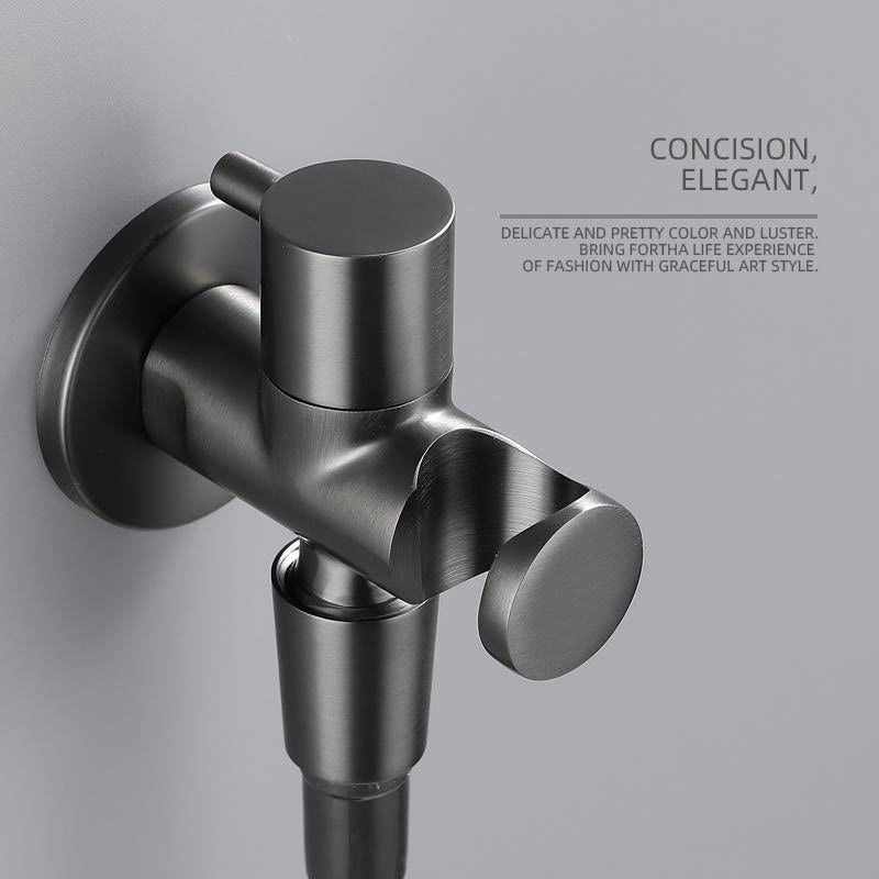 High Pressure Water Spray Gun with Spring Tube for Toilet and Bathroom Use