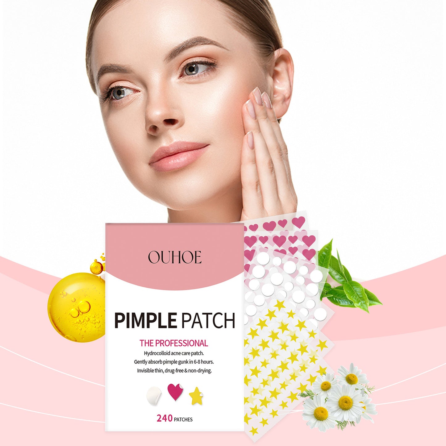 Acne Pimple Patch Set - 240 Patches for Facial Skin Care