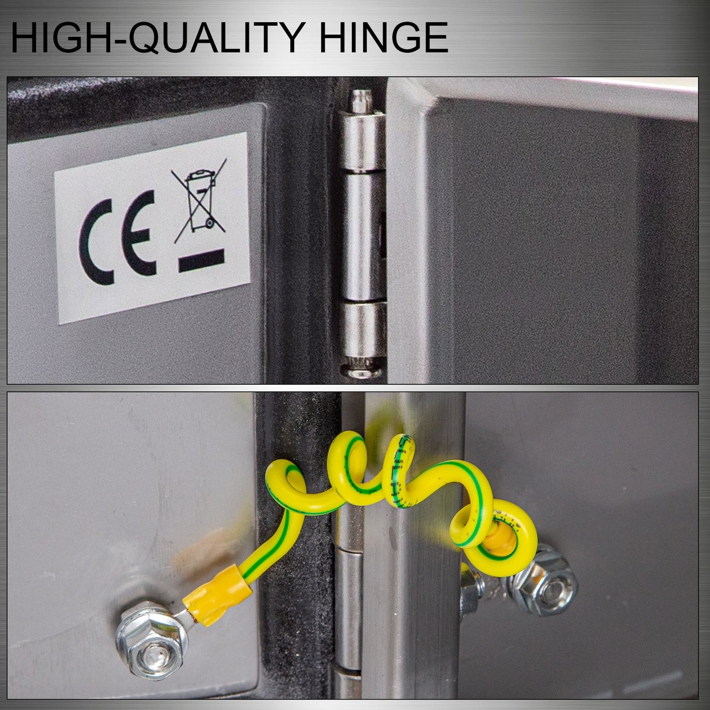 Stainless Steel Electrical Enclosure Box 12x12x8 Inches Waterproof Dustproof IP66