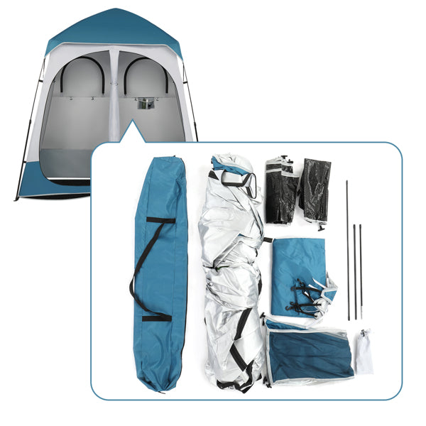 Portable Privacy Changing Tent - Blue & White