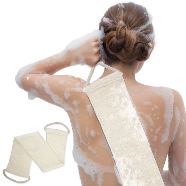 Bamboo Fiber Exfoliating Body Scrubber Towel - Deep Clean & Gentle Exfoliation
