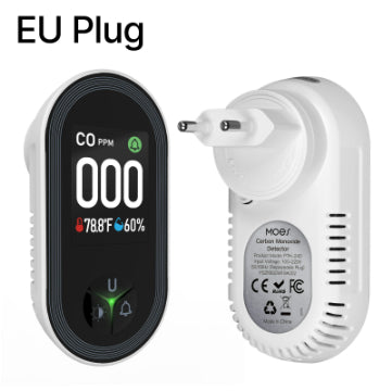 Carbon Monoxide Air Quality Detector with Alarm - Multiple Standards