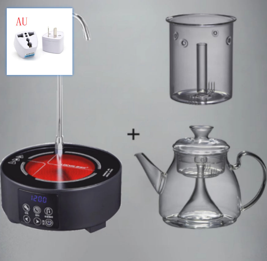 Large Capacity Glass Steam Teapot for Home Brewing - 1.5L