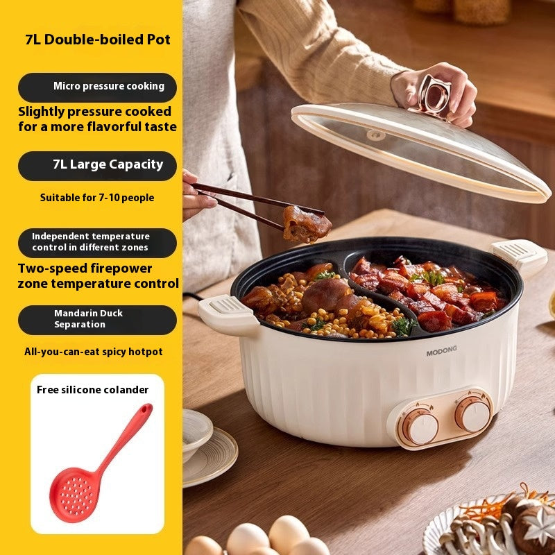 Large Capacity Electric Chafing Dish with Multi-Functional Heating for Home & Kitchen