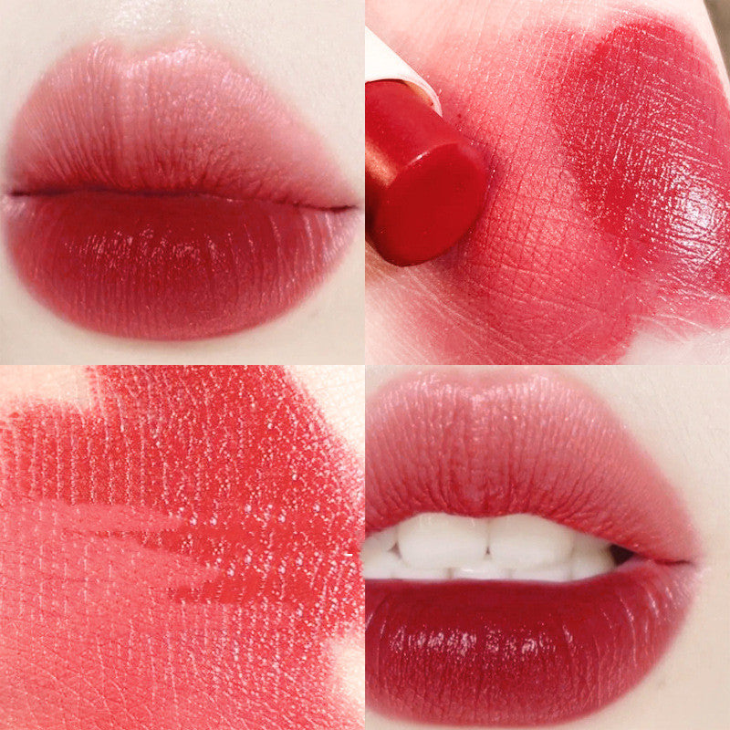 Moisturizing Waterproof Lipstick with Apricot Orange Square Texture - Clear Finish