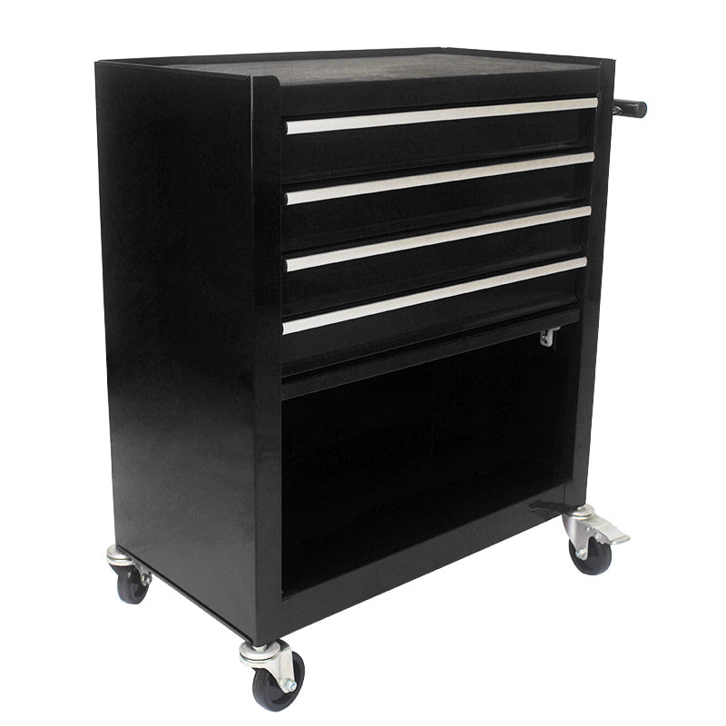 Multifunctional Tool Cart with 4 Drawers and Wheels - Steel Garage Storage