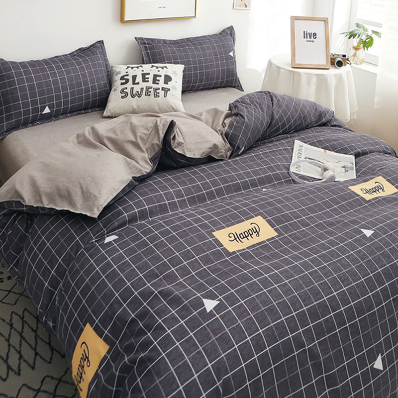 Student Dormitory Single Duvet Cover Set - Autumn & Winter Bedding