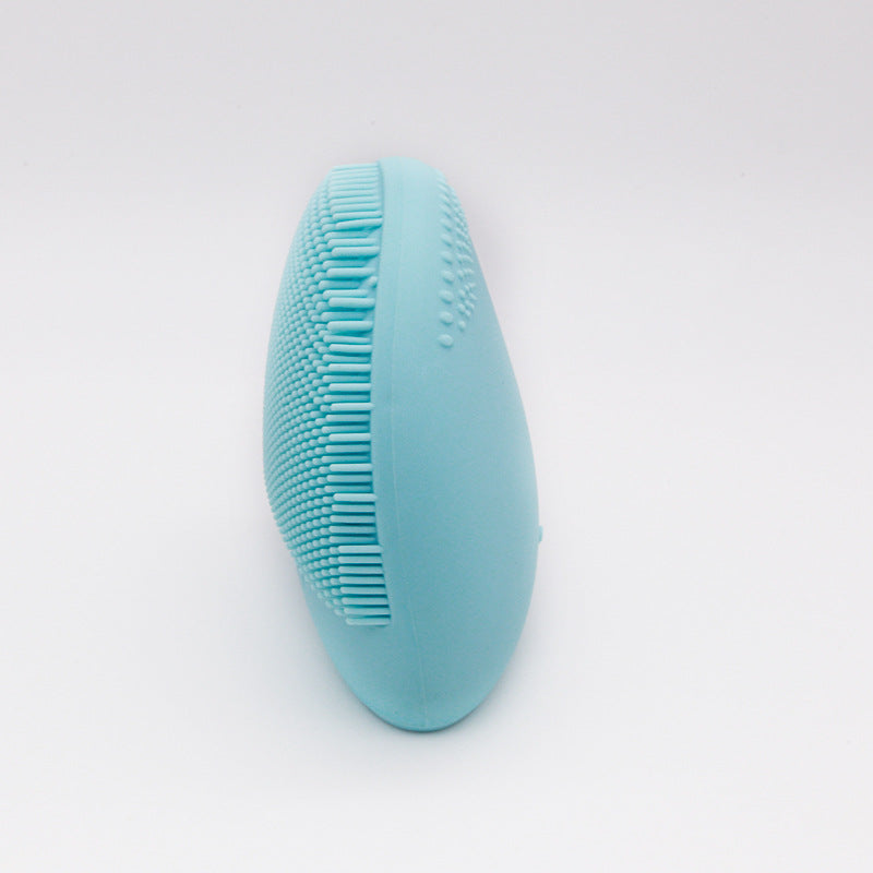 Rechargeable Ultrasonic Facial Cleansing Brush with Silicone Gel System