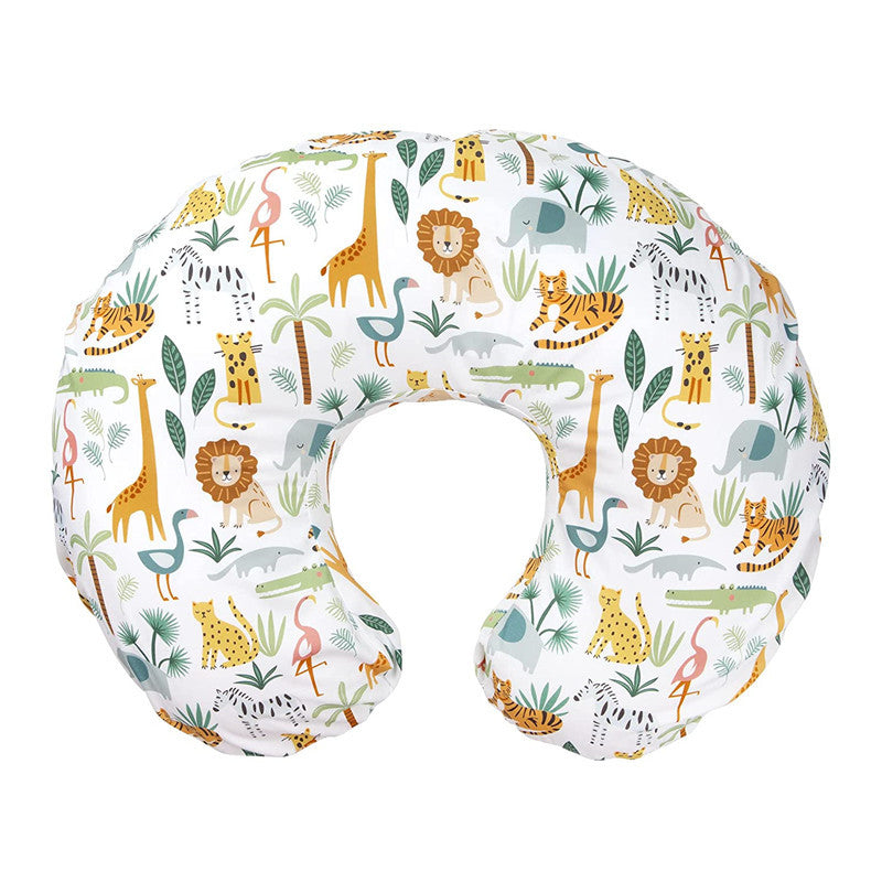 U-Shaped Nursing & Breastfeeding Pillow Cover with Detachable Print