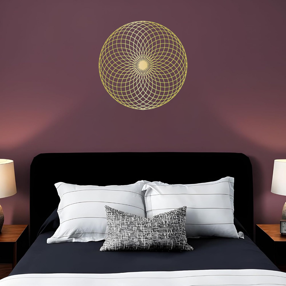 Sacred Geometry Wall Art - Spiritual Metal Yantra & Mandala Sculpture
