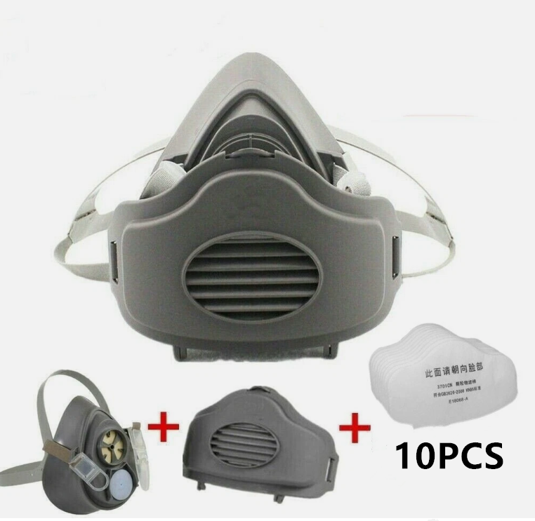 Half Face Respirator Mask - 3200 Reusable Dust Mask for Woodworking & Sanding