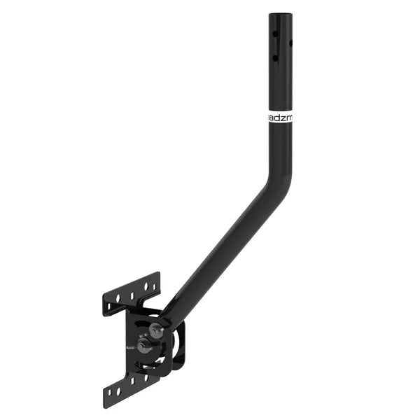180' Adjustable TV Antenna J-Pole Mounting Bracket Black - Universal Outdoor Aerial Support