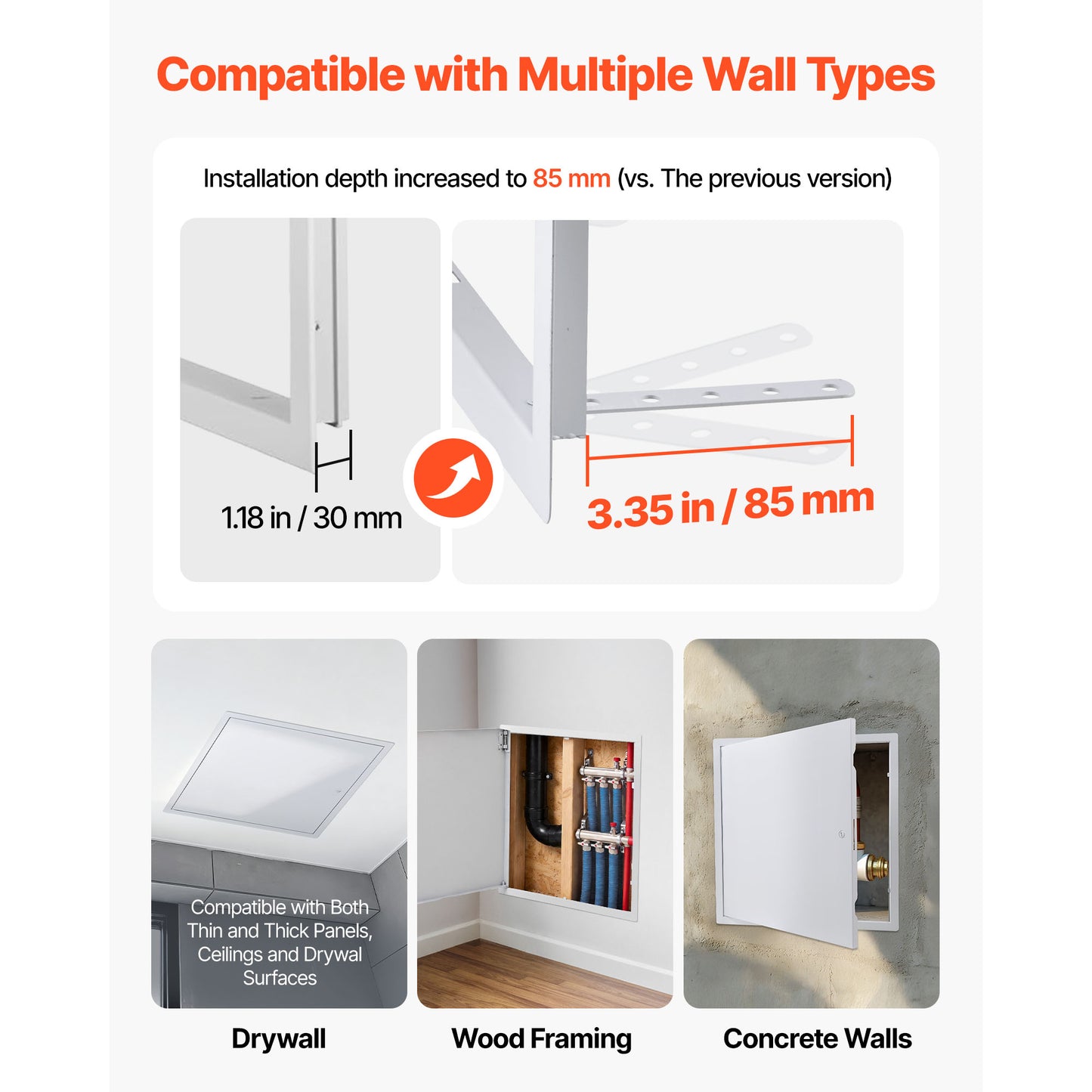 Galvanized Steel Access Panel for Drywall 19.2x19.2 Inch - Easy Install Ceiling & Wall Service Door