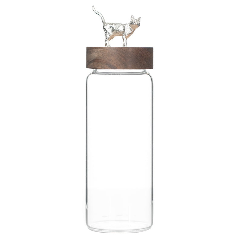 Luxury Glass Sealed Can Tea Pot with Household Storage Jar