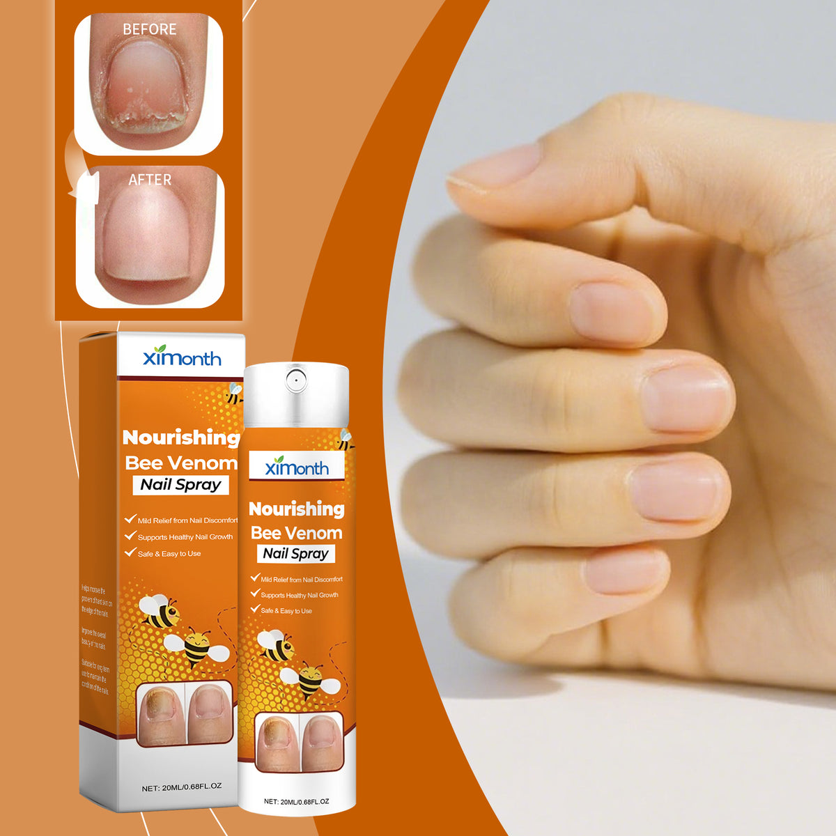 Nail Nourishing Spray 20ml - Strengthens & Repairs Nails