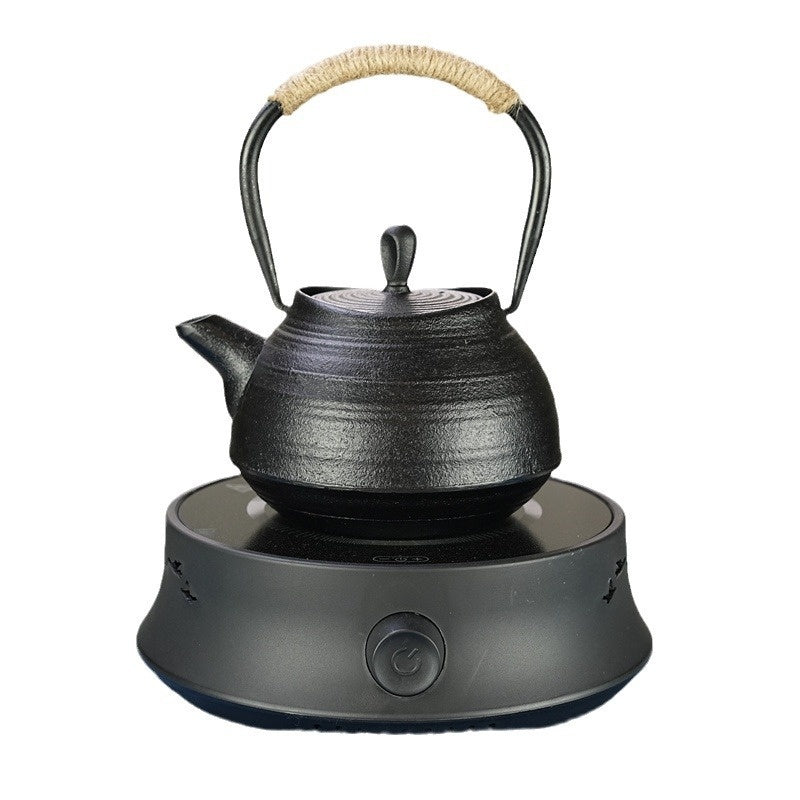 Electric Tea Kettle and Teapot Set - Ceramic Stove Compatible, 600ml