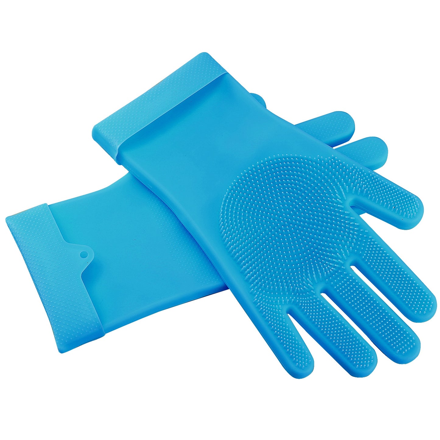 Silicone Dishwashing Gloves with Cleaning Sponge - Multi-Purpose