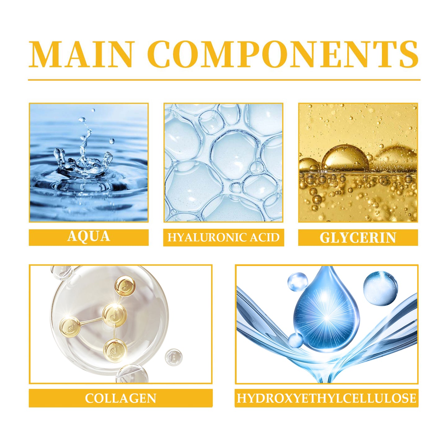 Brightening Face Serum with Hyaluronic Acid & Collagen - 30ml