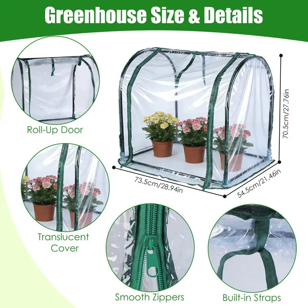 Tabletop Mini Greenhouse - Portable Plant Protection Tent