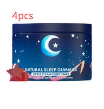 Natural Sleep Gummies – Melatonin-Free, Strawberry Flavor, 60 Count