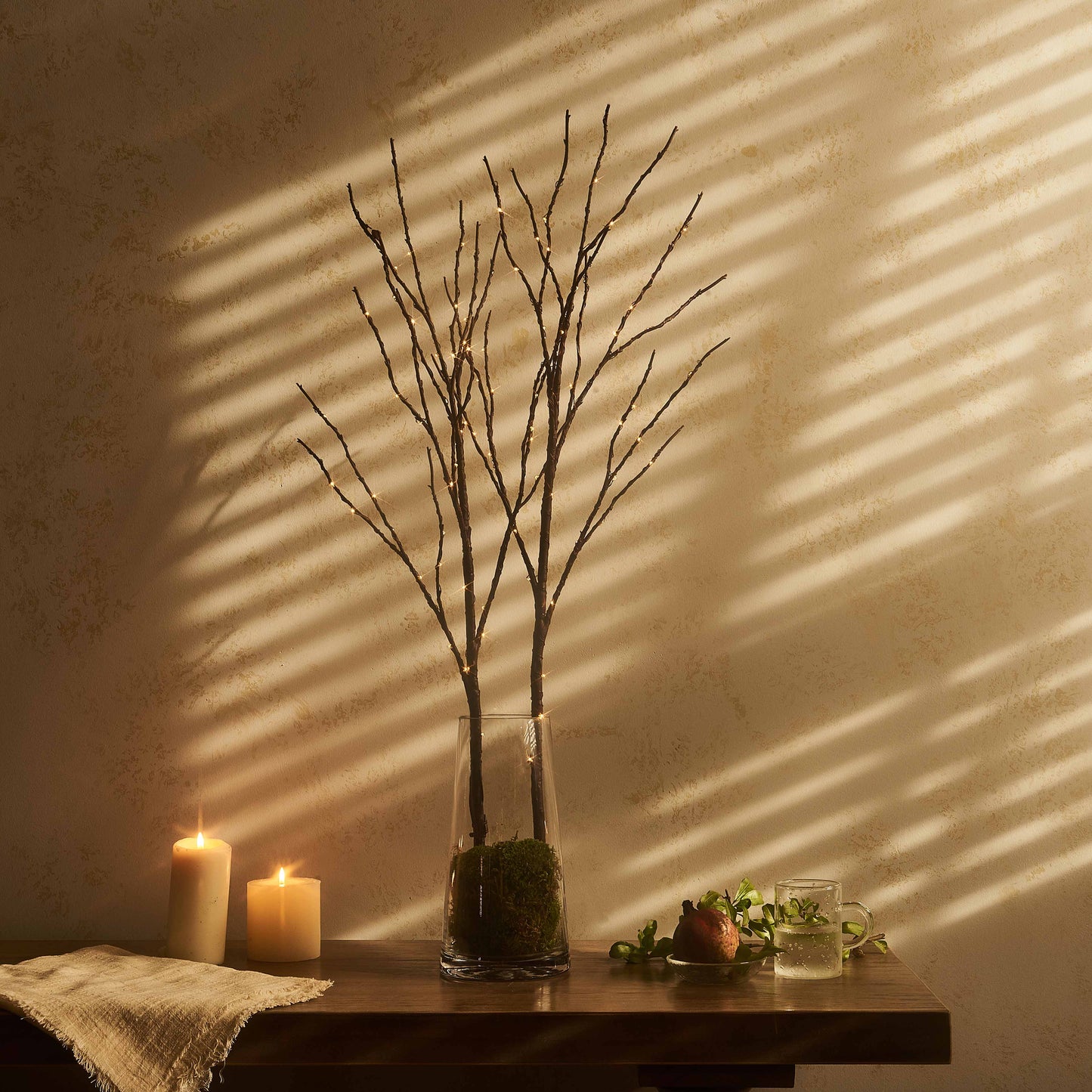 Willow Branch Lights with 100 LED Beads - Decorative Ambient Lighting