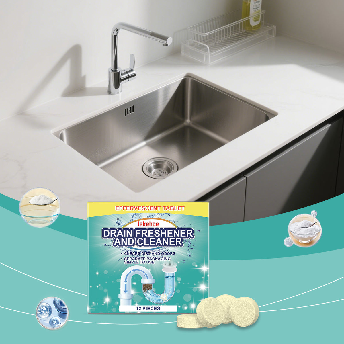 Pipe & Tube Cleaning Sheet 12pcs - Plumbing Maintenance Kit