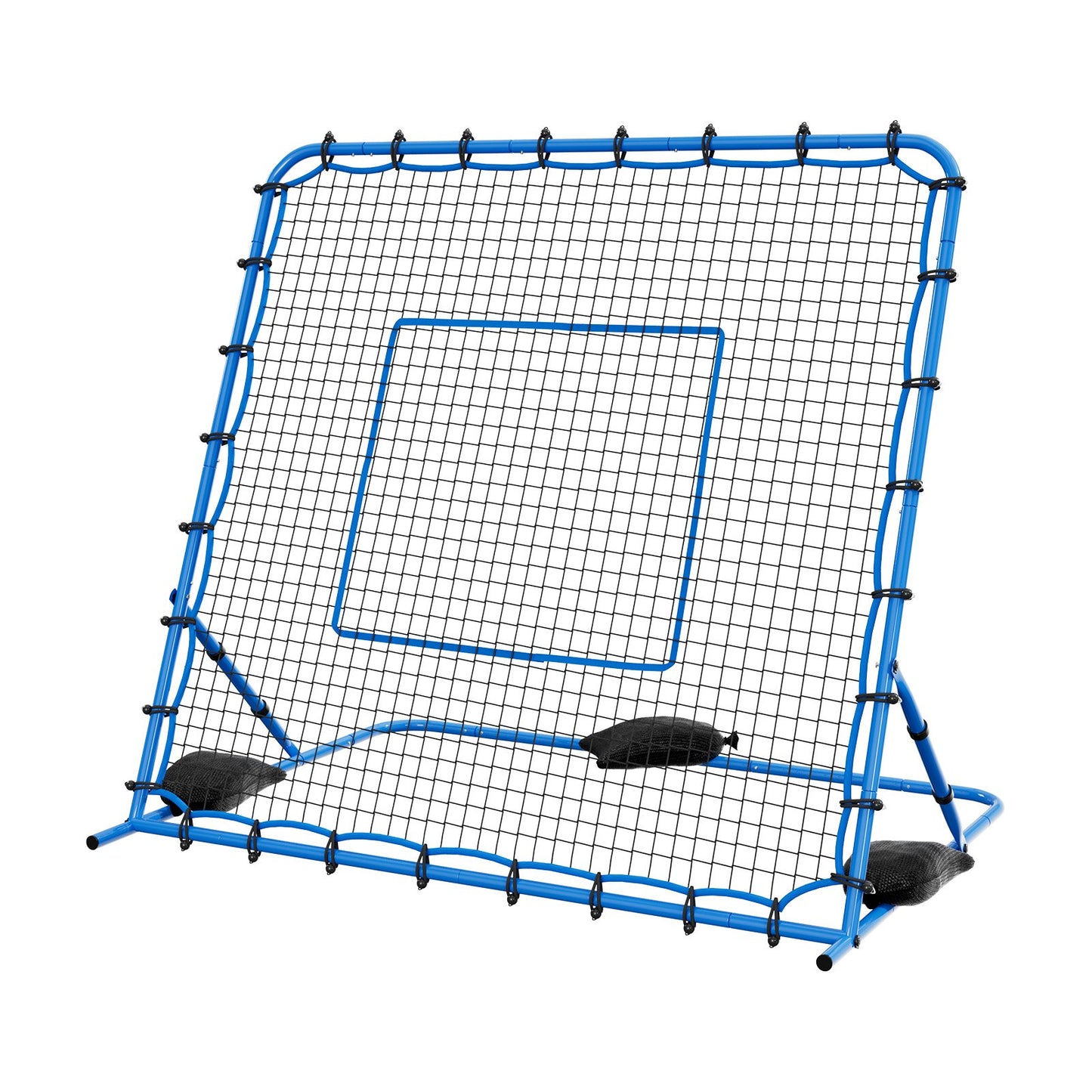Soccer Rebounder Net 7x6 Ft Heavy-Duty Iron Frame for Passing Control Training