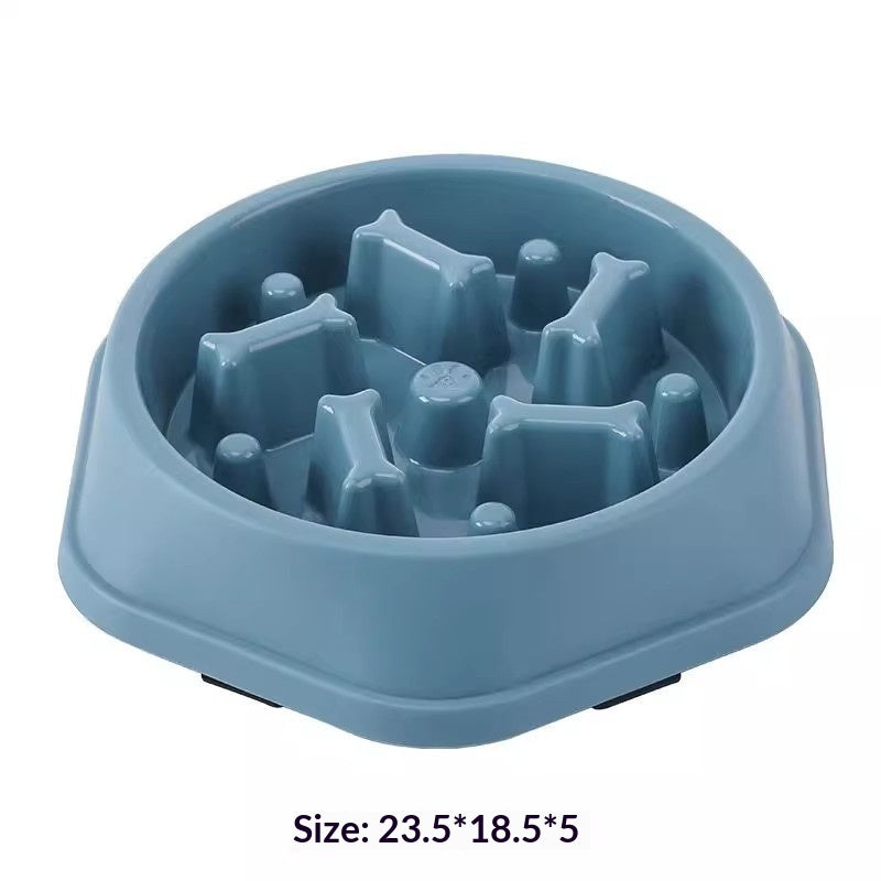 Tip-Proof Dog Slow Feeder Bowl with Non-Slip Base - Prevent Choking