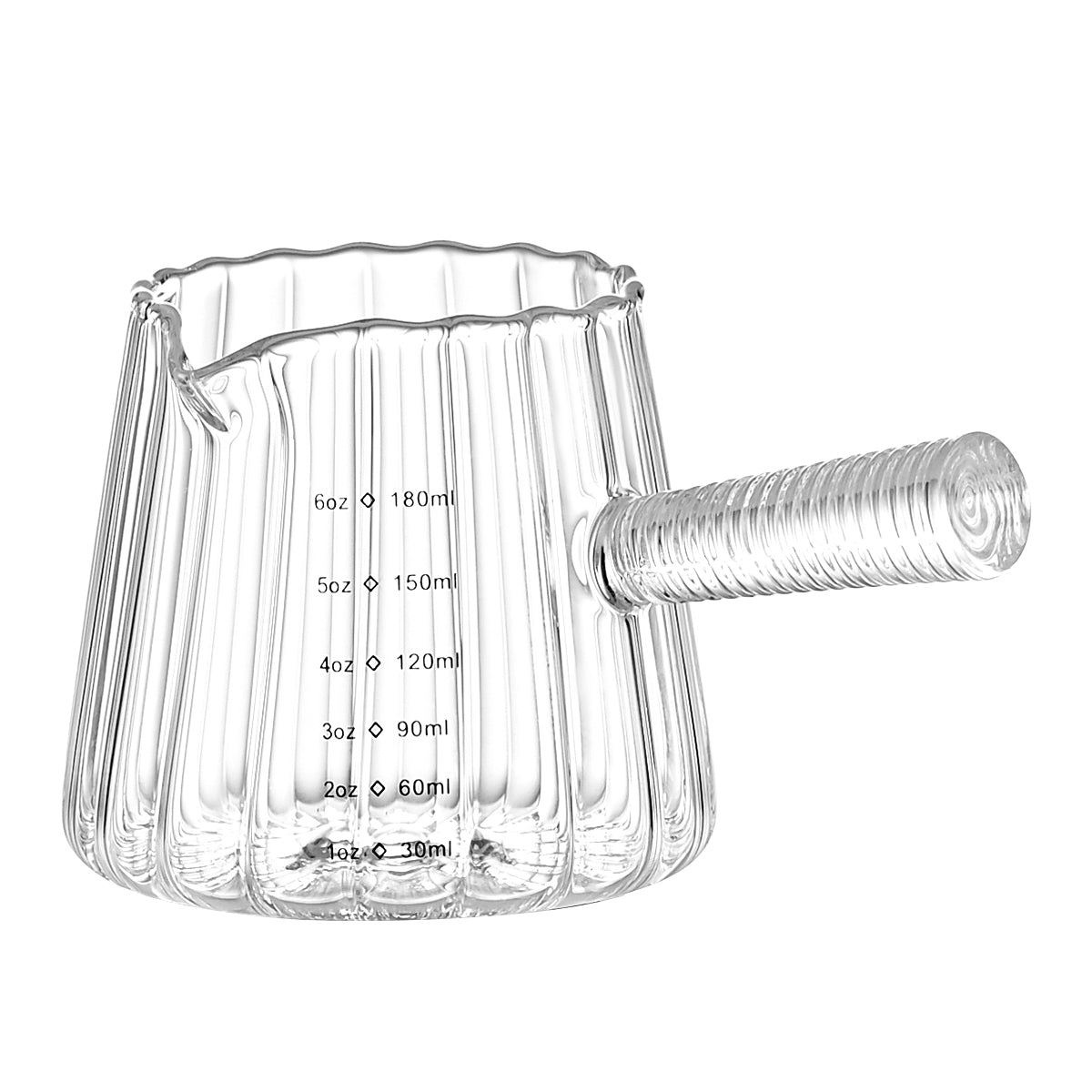 180ml Mini Coffee Cup with Glass Handle - Italian Style