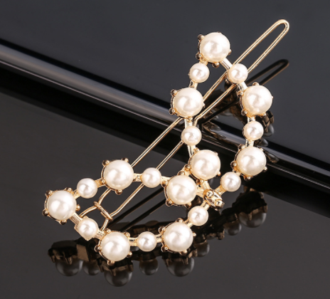 Women's Geometric Frog Buckle Hair Clip Crown Style Hairpin