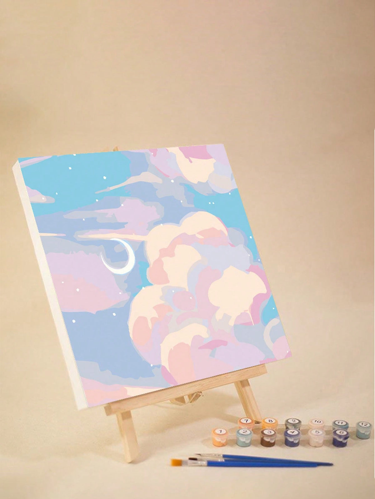 DIY Digital Oil Painting Sunset Tulips 30cm Wall Art Pack