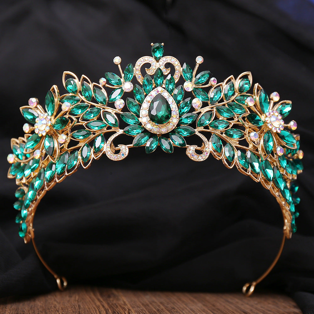 Bridal Crown Hair Accessory with Rhinestones