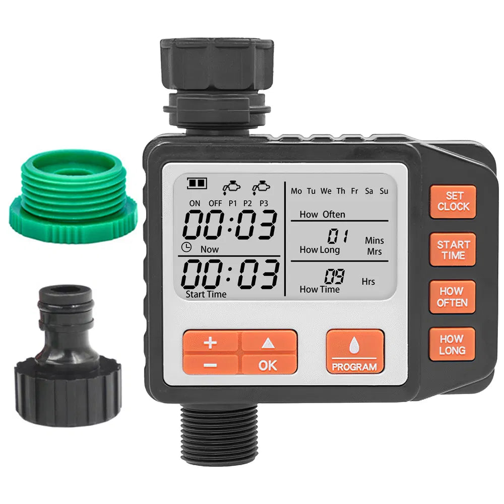 Programmable Sprinkler Timer with Waterproof Design for Garden