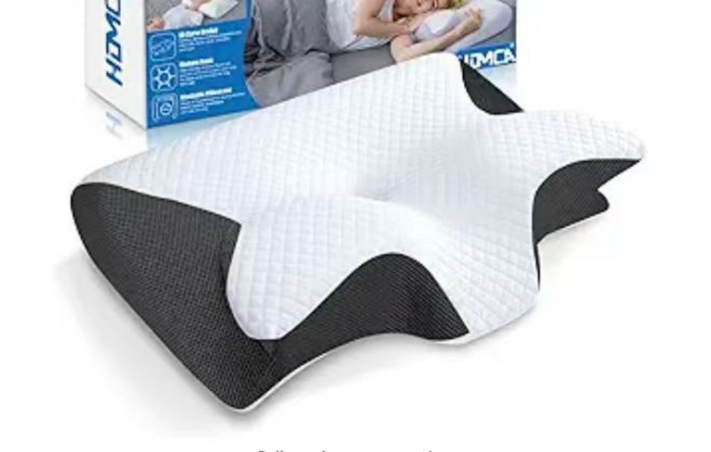 Memory Pillow for Home Sleep Comfort - Rectangular Memory Foam Cushion
