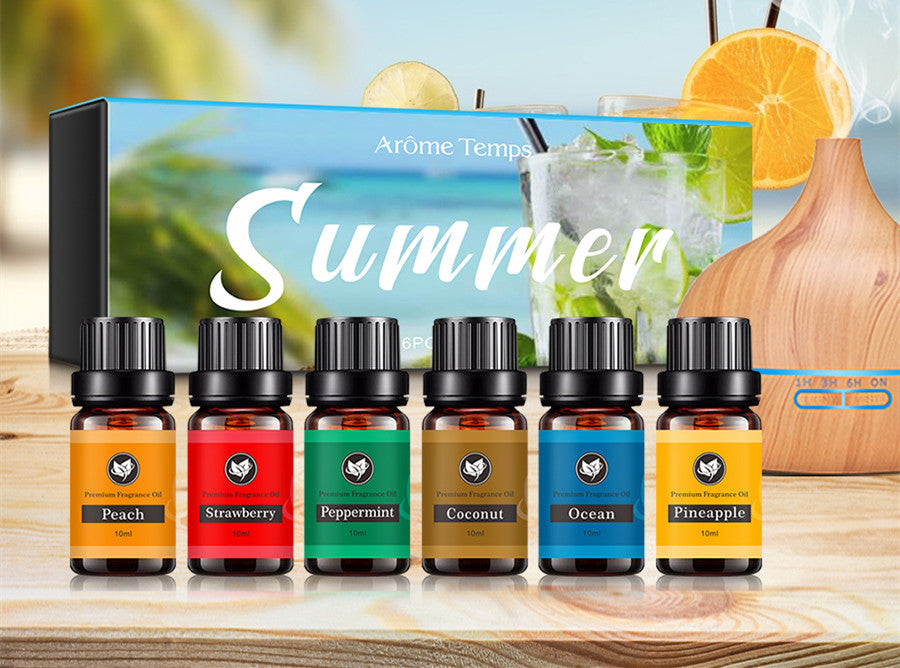 Essential Oil Set - 6 Oils, 60ml, Soothing & Purifying Aromatherapy