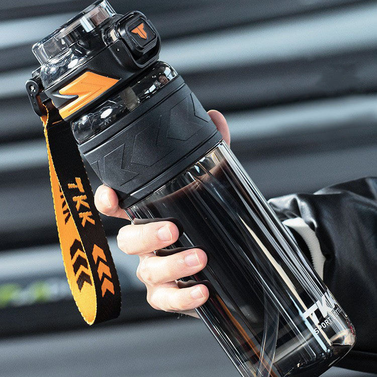 Large Capacity Sports Water Bottle with Straw - 600ml, 800ml, 1000ml